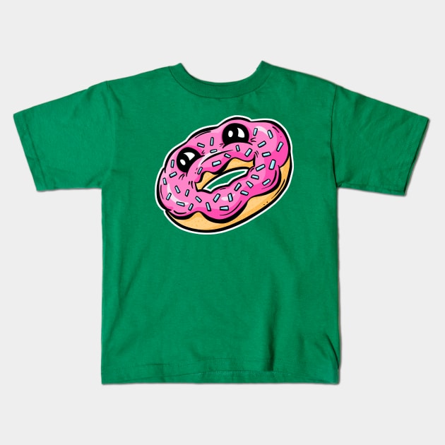 The Pinky Thunder Doughnut Cartoon Kids T-Shirt by Squeeb Creative